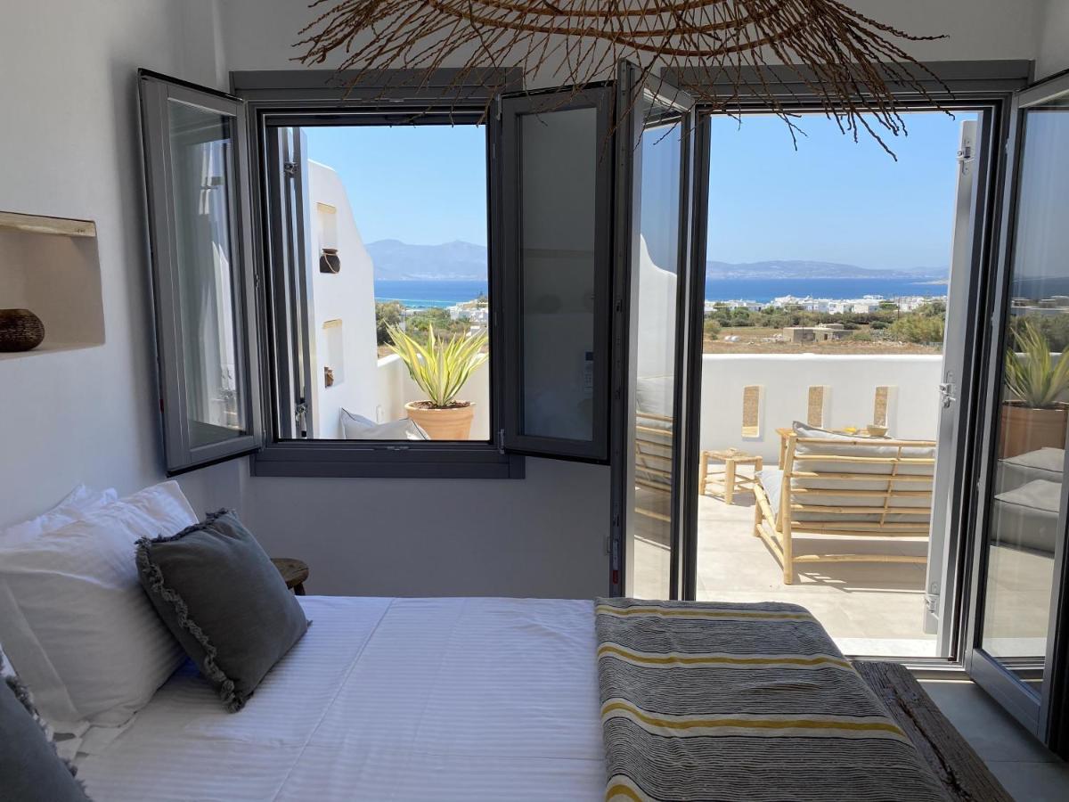 Villa Ypsilon Naxos - Luxury Holiday House With Amazing Sea View & Private Pool Agia Anna  Eksteriør billede